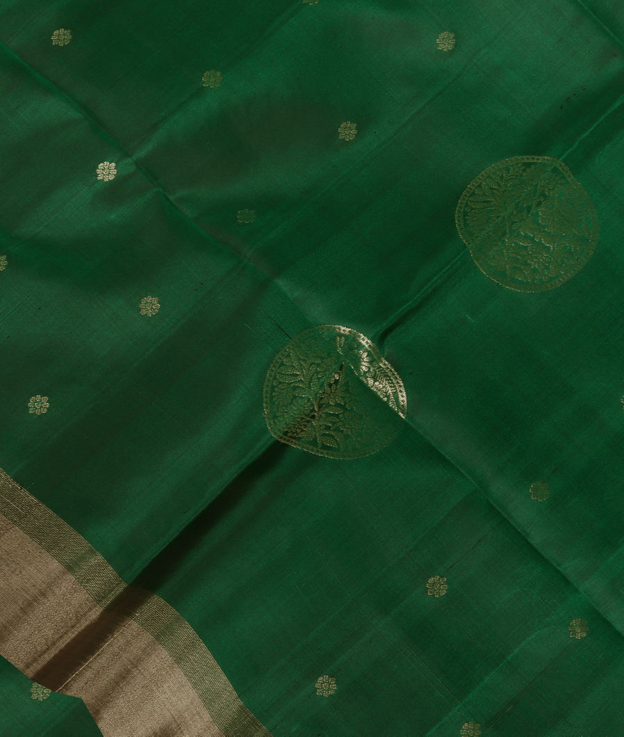 Green Soft Silk Saree T374417-image