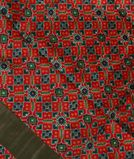 Red Printed Raw Silk Saree T3740221