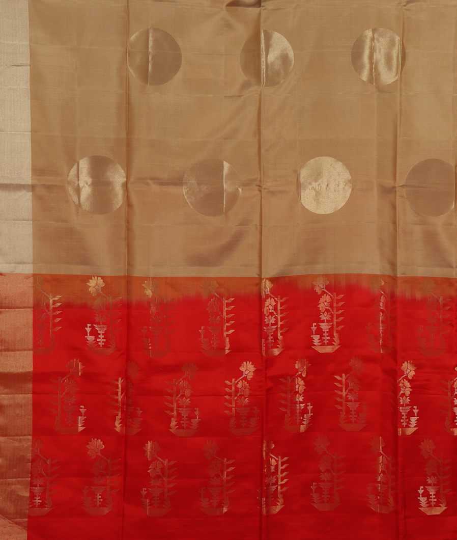 Beige Soft Silk Saree T3749774