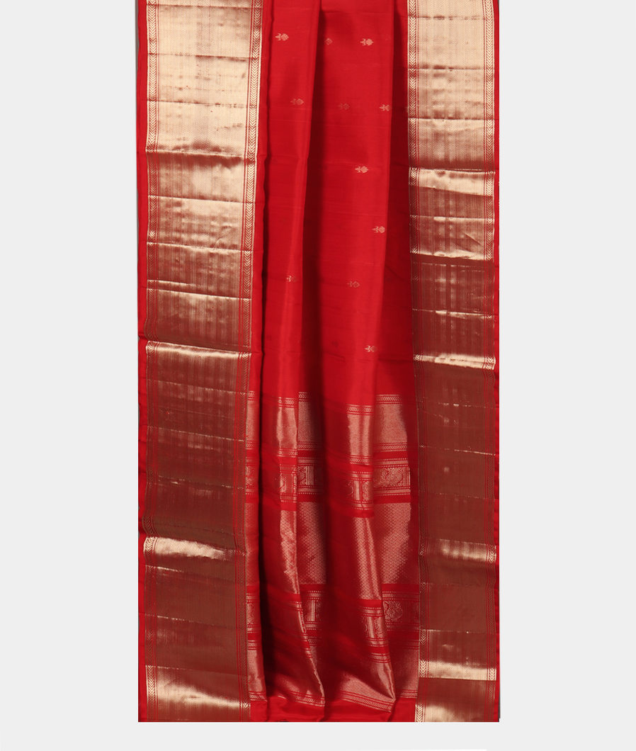 Red Soft Silk Saree T3749542