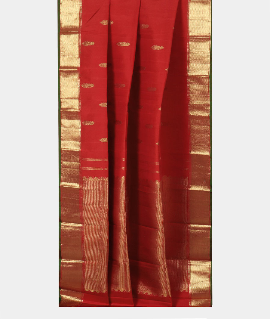 Red Handwoven Kanjivaram Silk Saree T3702402