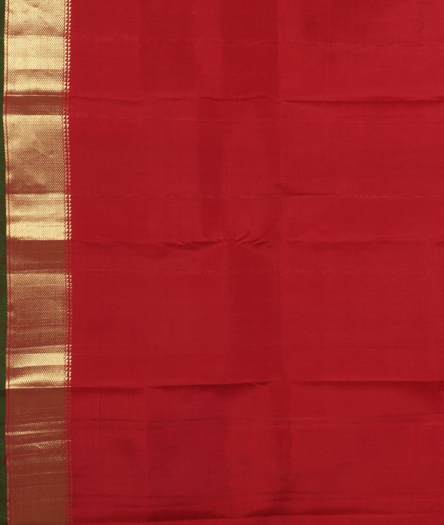 Red Handwoven Kanjivaram Silk Saree T3702403