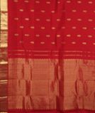 Red Handwoven Kanjivaram Silk Saree T3702404