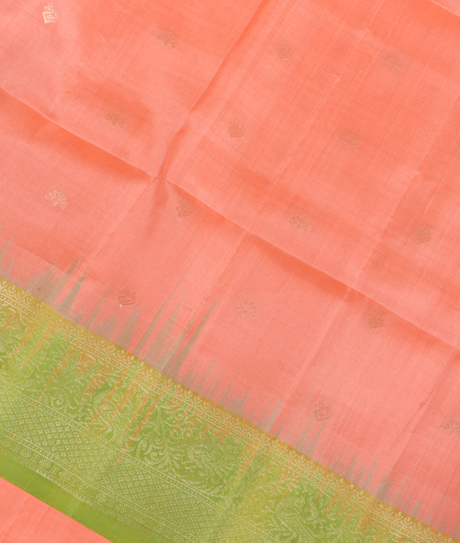 Peach Soft Silk Saree T374480-image