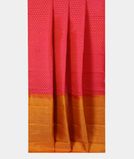 Pinkish Orange Handwoven Kanjivaram Silk Saree T3729862