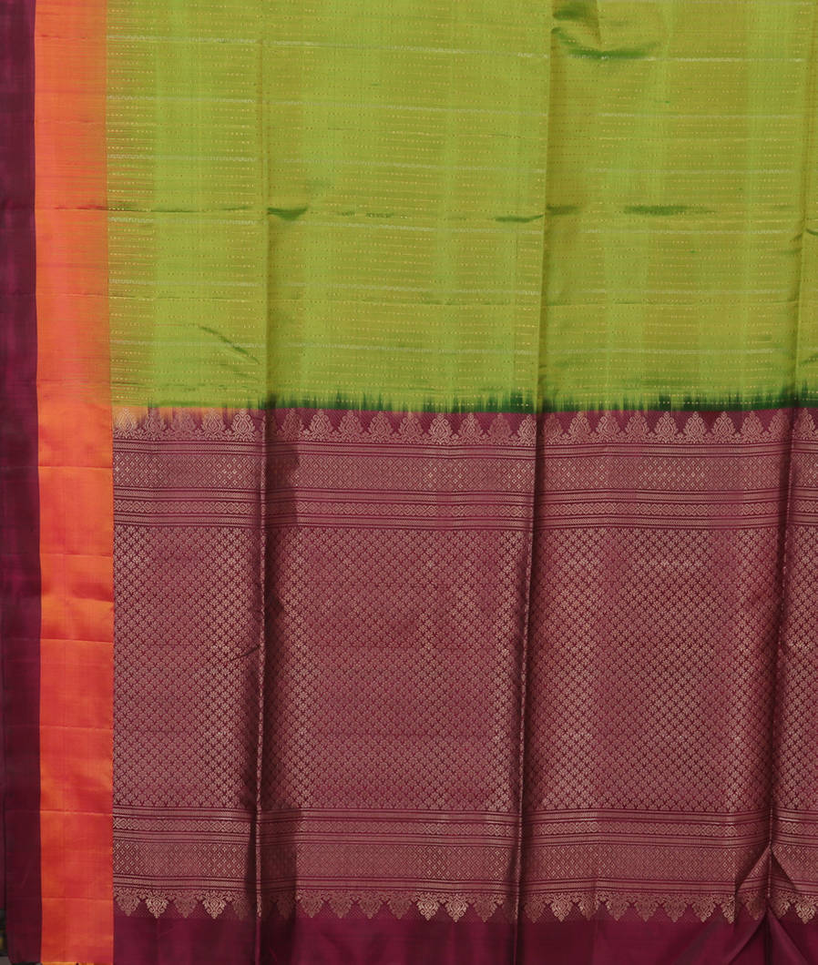 Green Soft Silk Saree&nbsp;T3733124