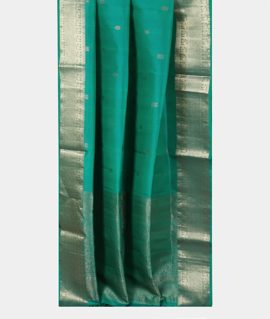 Green Soft Silk Saree&nbsp;T3744062