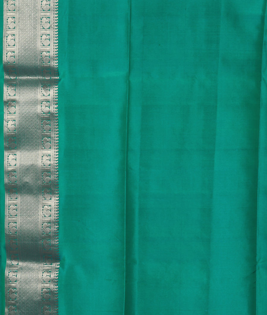 Green Soft Silk Saree&nbsp;T3744063