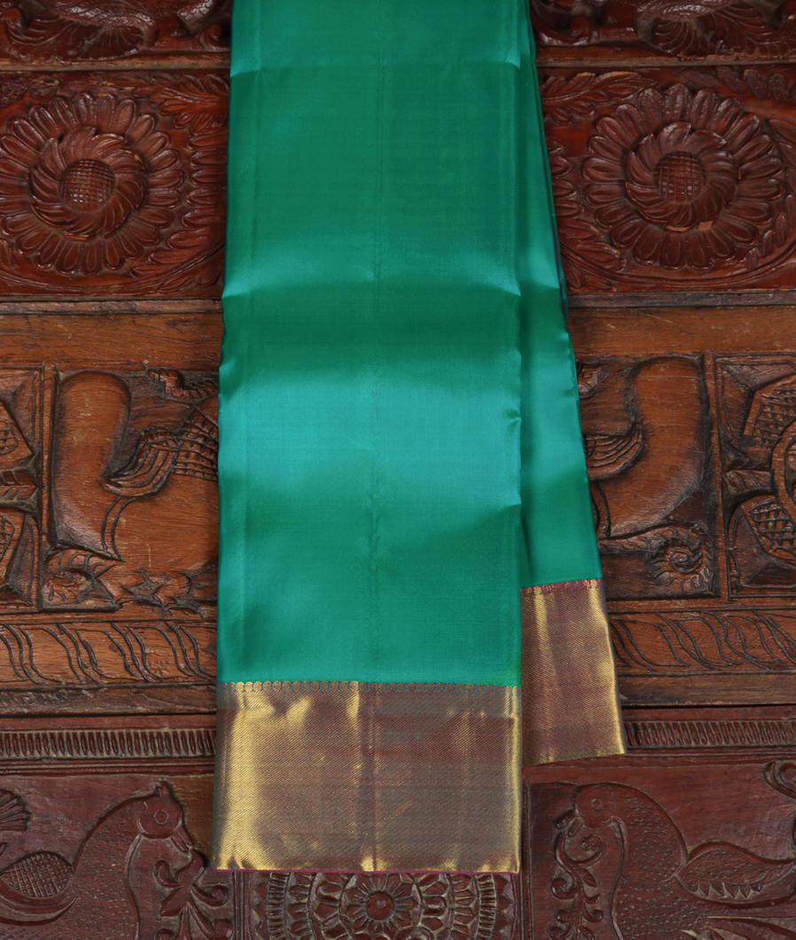 Green Soft Silk Saree T376073-image