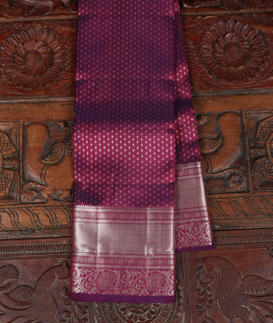 Purple Handwoven Kanjivaram Silk Saree T374093-image