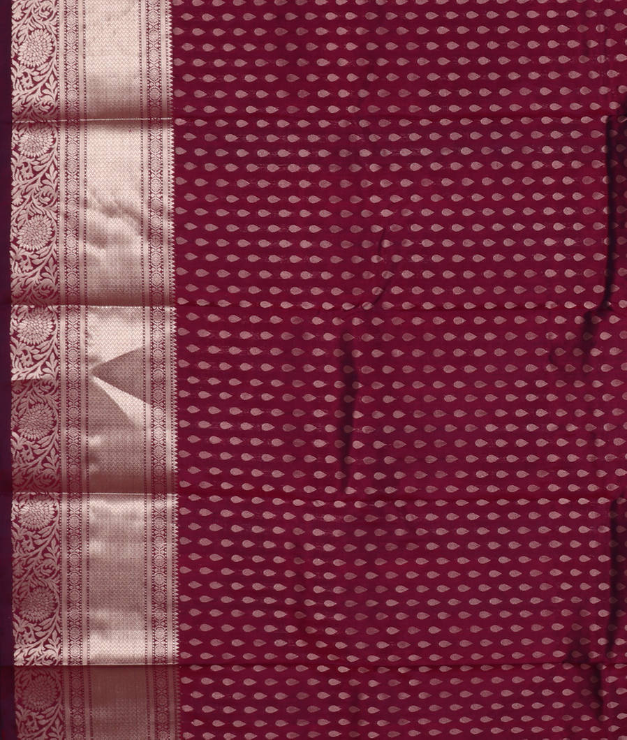 Purple Handwoven Kanjivaram Silk Saree T3740933