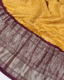 Yellow Bandhani Silk Saree T3754394