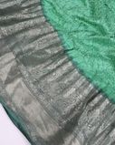 Green Bandhani Silk Saree T3754524
