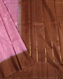 Lavender Pink Handwoven Kanjivaram Silk Saree T3695832