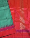 Green Handwoven Kanjivaram Silk Saree T3475792