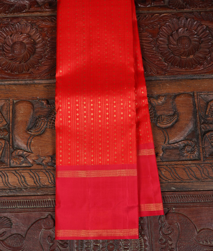 Orange Handwoven Kanjivaram Silk Saree T360382-image