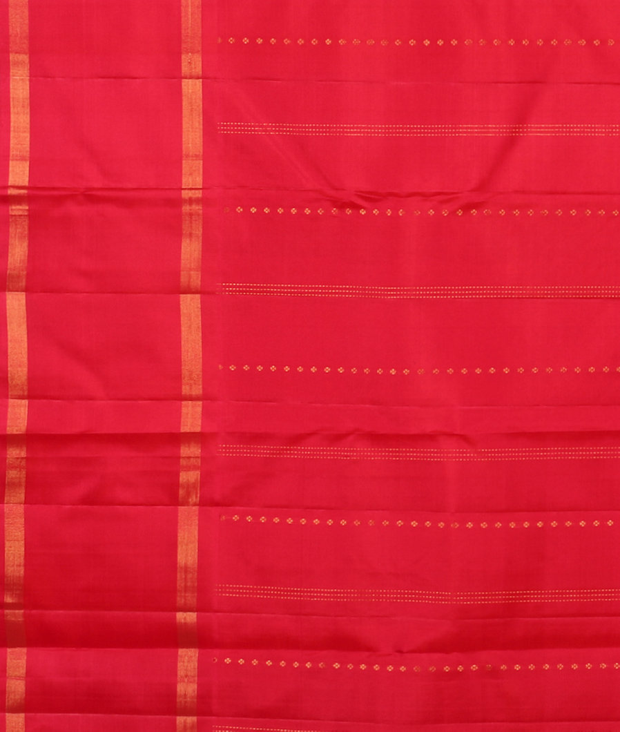 Orange Handwoven Kanjivaram Silk Saree T3603823