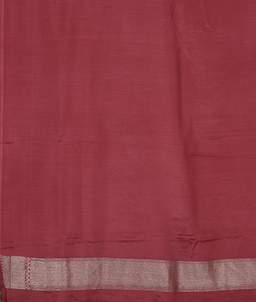 Dark Beige Banaras Silk Saree T3009213