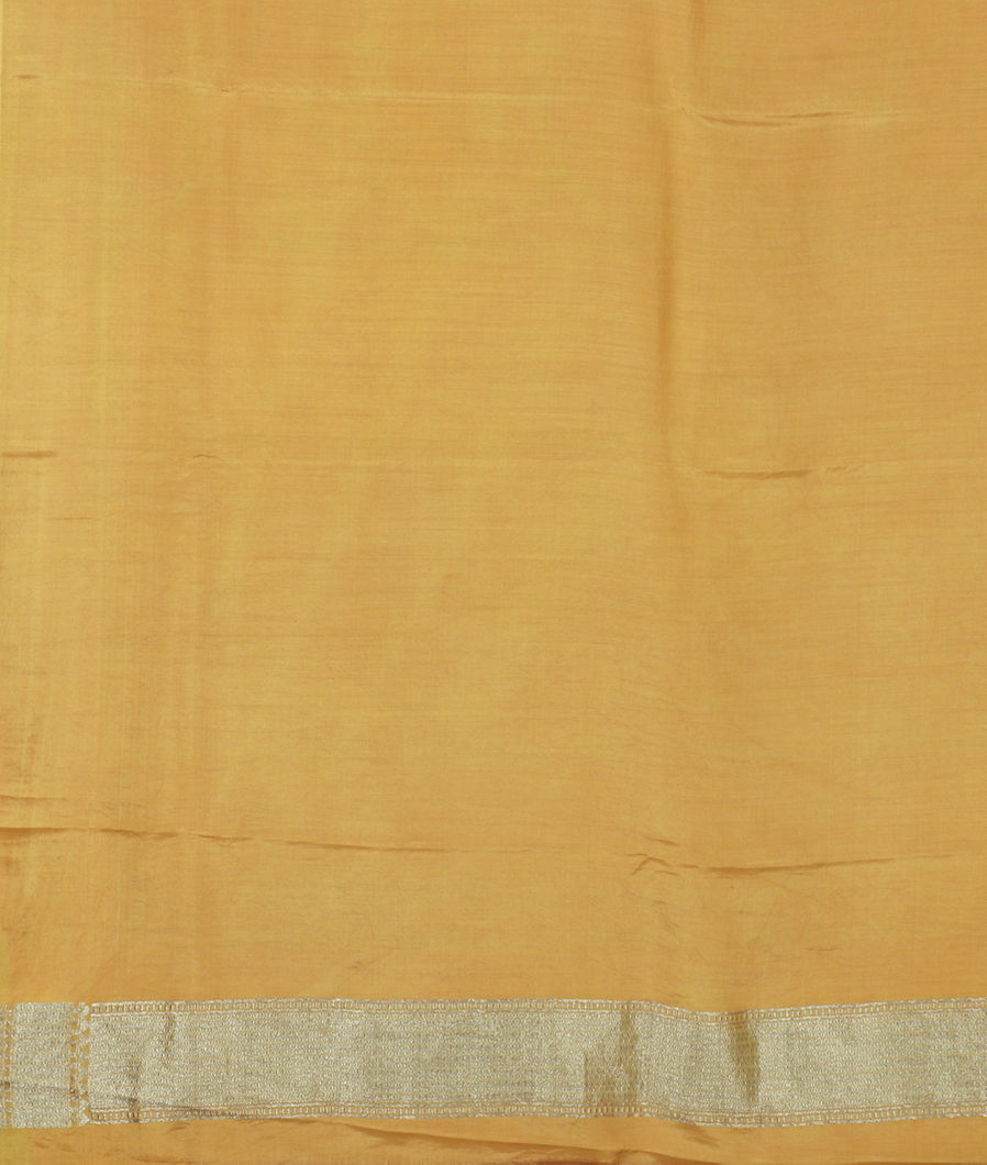 Peach Banaras Silk Saree T3493943