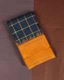Peacock Blue Handwoven Kanjivaram Silk Saree T3774111