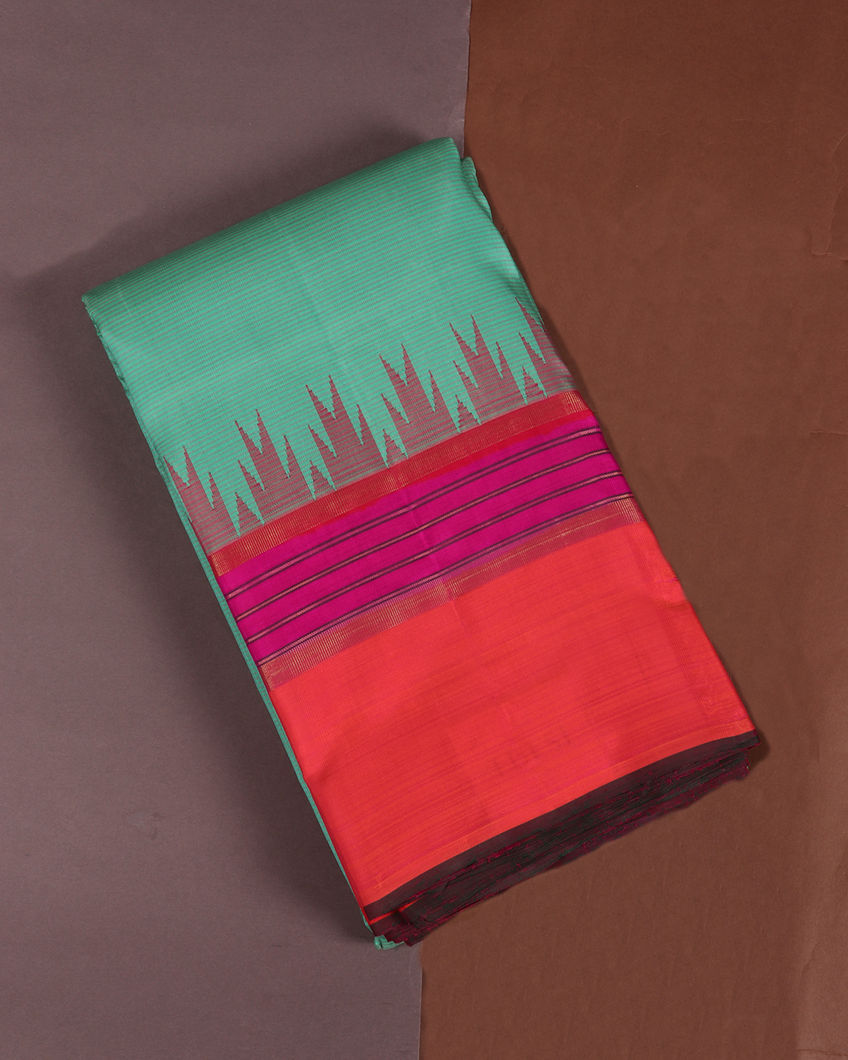 Green Handwoven Kanjivaram Silk Saree T347579-image