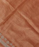 Light Brown Tussar Embroidery Saree T3751051