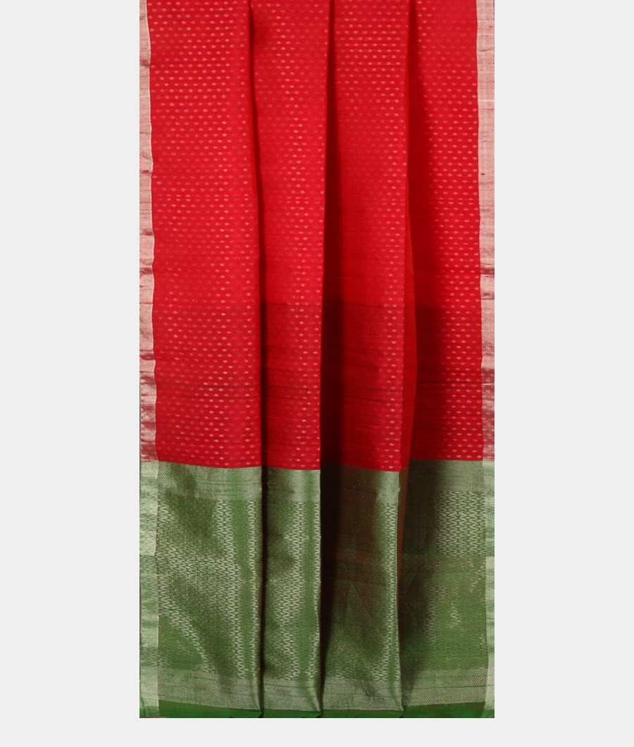 Reddish Pink Woven Raw Silk Saree T3186042