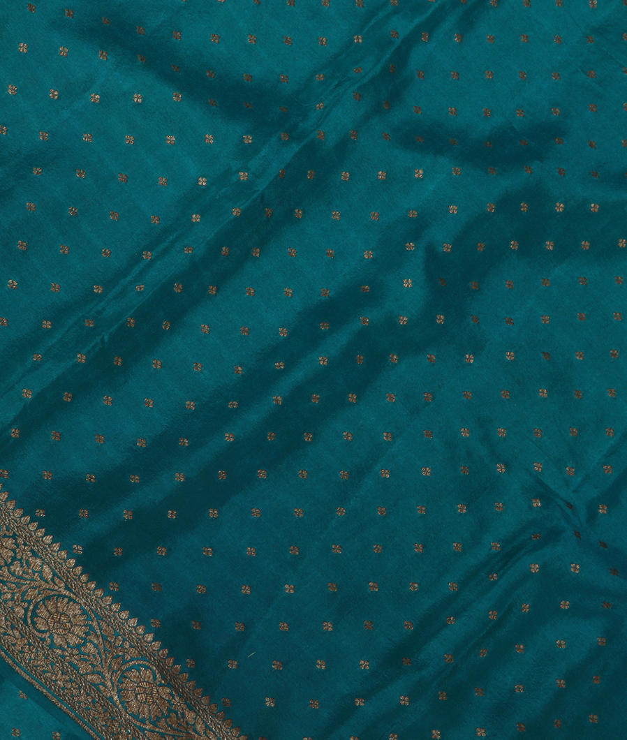 Blue Mysore Silk Saree T354831-image