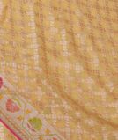 Yellow Banaras Georgette Silk Saree T3527411