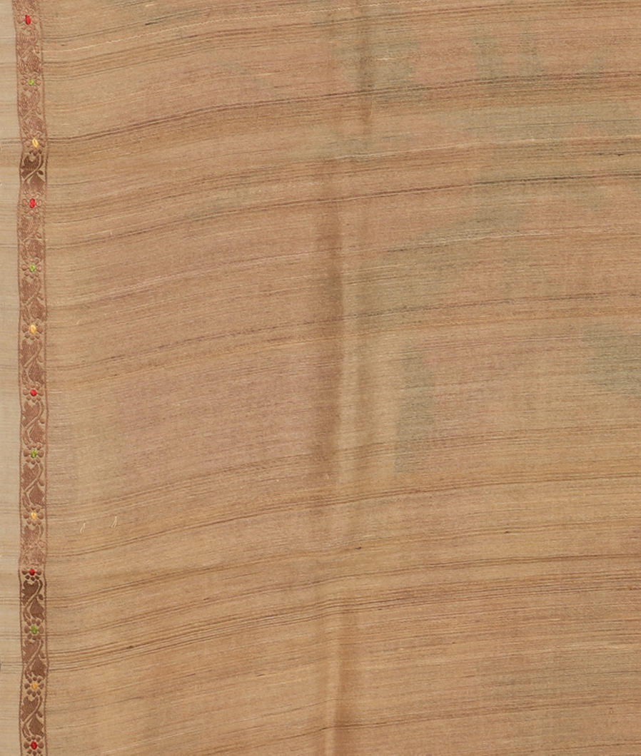 Beige Tussar Printed Saree T3058303