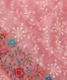 Pink Silk Kota Embroidery Saree T2856061