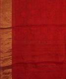 Red Silk Kota Embroidery Saree T3764213