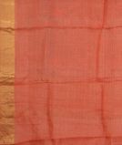 Peach Silk Kota Embroidery Saree T3523213