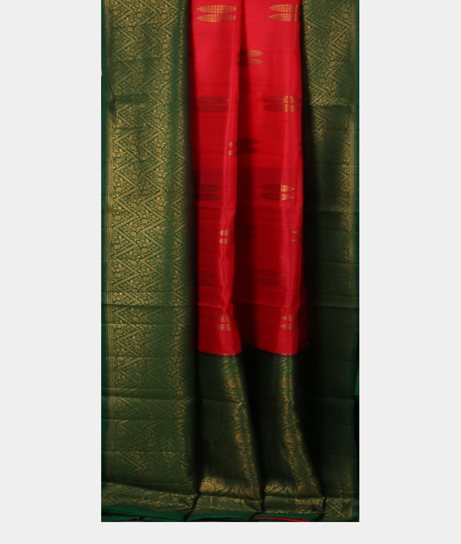 Red Chaniya Silk Saree T3575662