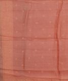 Salmon Pink Silk Kota Embroidery Saree T3636253