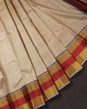 Beige Handwoven Kanjivaram Silk Saree T3480532