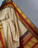 Beige Handwoven Kanjivaram Silk Saree T3480535