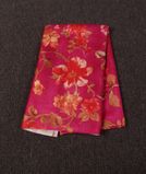Pink Hand Printed Kanjivaram Silk Blouse T3773151