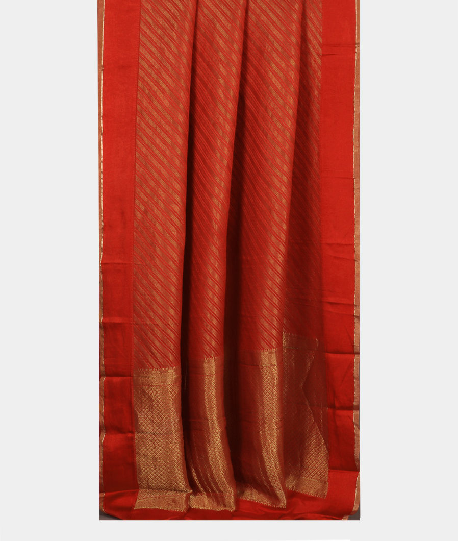 Red Georgette Silk Saree T3767142
