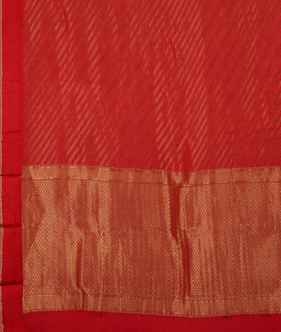 Red Georgette Silk Saree T3767144