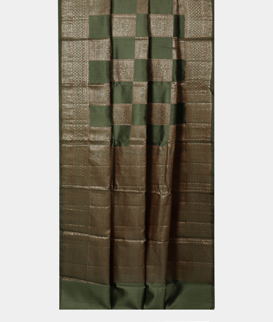 Green Chaniya Silk Saree T3292962