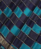 Blue Mysore Crepe Silk Saree T3482201