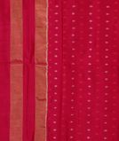 Orange Ikat Silk Saree T3332493