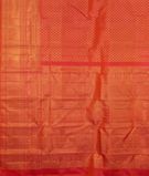 Orangish Pink Handwoven Kanjivaram Silk Saree T3450784