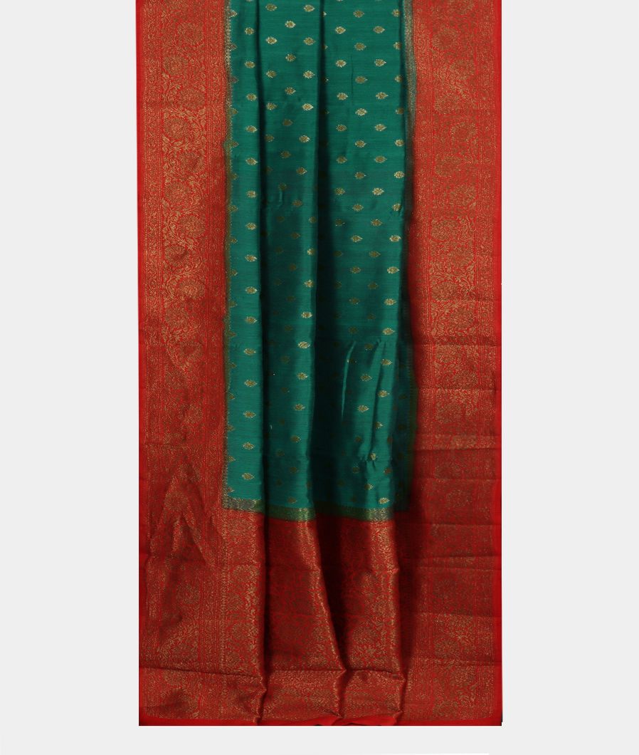 Green Banaras Tussar Saree T3803732
