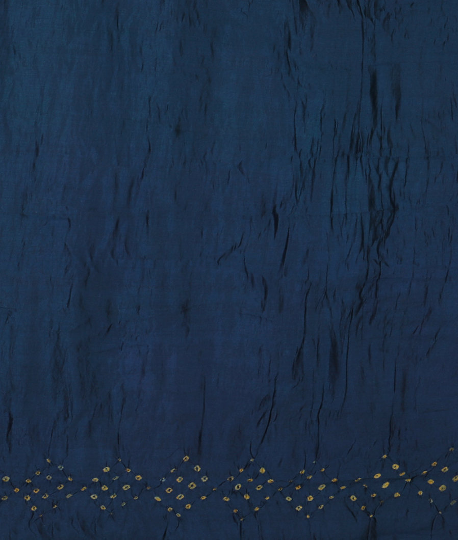 Green Bandhani Chaniya Silk Saree T3778823