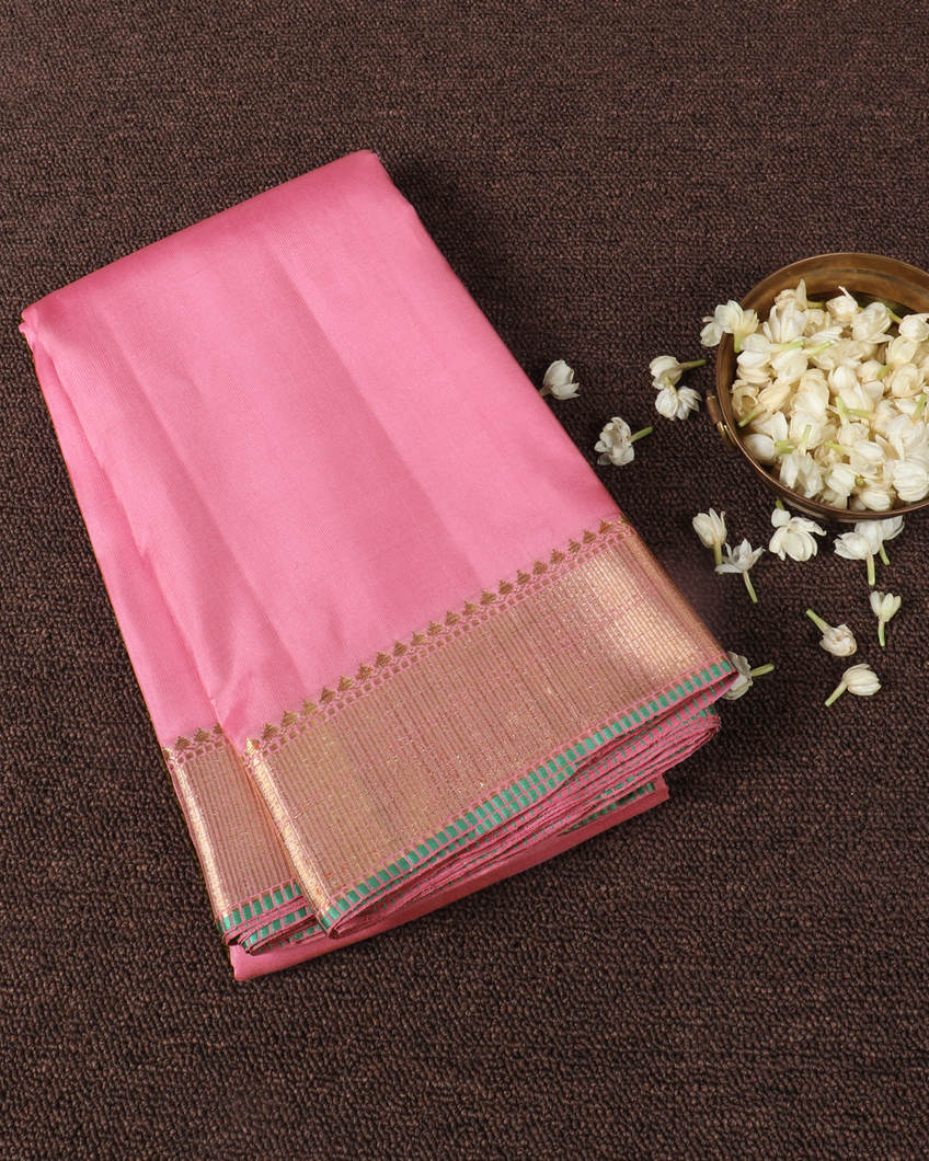 Pink Handwoven Kanjivaram Silk Saree T371745-image
