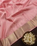Pink Handwoven Kanjivaram Silk Saree T3762224