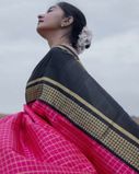 Pink Handwoven Kanjivaram Silk Saree T3414691
