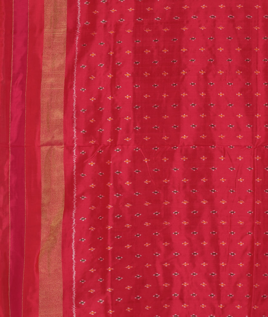 Green Ikat Silk Saree T3593603